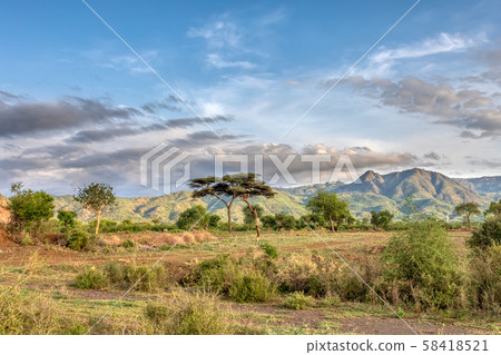 ethiopian landscape near Arba Minch, Ethiopia ethiopian landscape near Arba Minch, Ethiopia 58418521