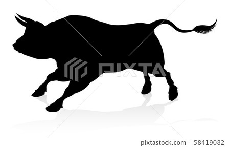Bull Silhouette Bull Silhouette 58419082