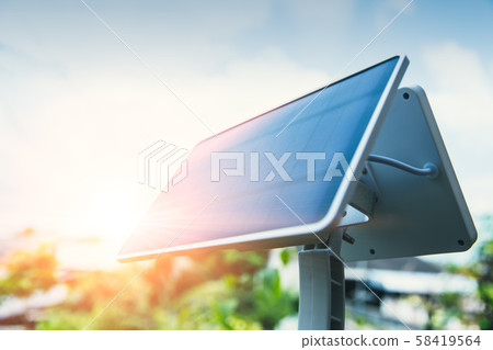 Solar panel or Solar cell outdoor light for eco power 58419564