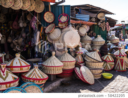 Addis Mercato in Addis Abeba, Ethiopia in Africa. 58422205