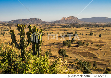 Landscape in Gheralta in Tigray, Northern Ethiopia. Landscape in Gheralta in Tigray, Northern Ethiopia. 58422319
