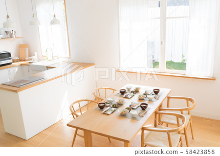 Kitchen, living dining, dining table image Kitchen, living dining, dining table image 58423858