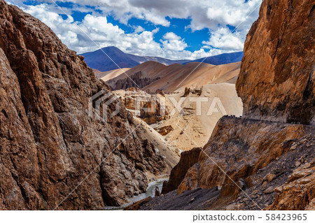 Himalayan landscape in Himalayas mountains Himalayan landscape in Himalayas mountains 58423965