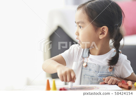 Girls lifestyle drawing 58424154
