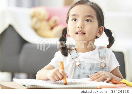 Girls lifestyle drawing 58424158