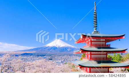 新村山淺間公園的風景(春季) 新村山淺間公園的風景(春季) 58424895