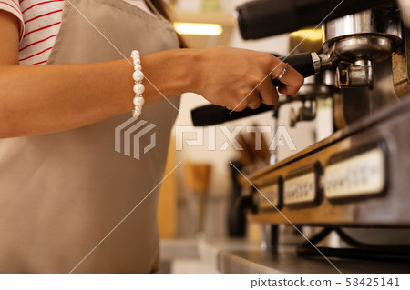 Barista feeling busy while having too many orders Barista feeling busy while having too many orders 58425141