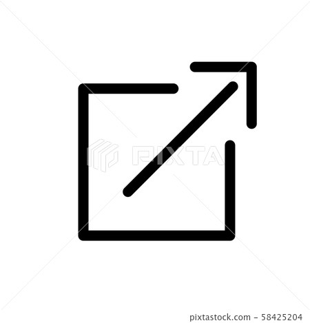 External Link icon with box and arrow, leaving app 58425204