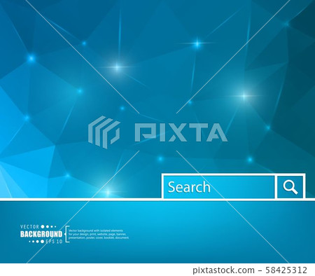 Vector creative outline hand drawn illustration on blue background. 58425312