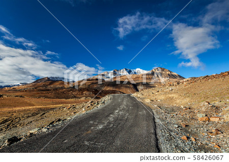 Manali-Leh road in Himalayas Manali-Leh road in Himalayas 58426067