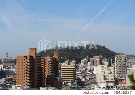 Matsuyama Castle seen from the observation deck of Yuzuki Castle Ruins (Dogo Park) Matsuyama Castle seen from the observation deck of Yuzuki Castle Ruins (Dogo Park) 58426227