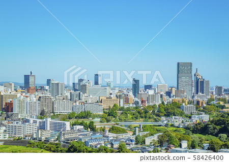 仙台市(宮城縣仙台市)的全景 仙台市(宮城縣仙台市)的全景 58426400
