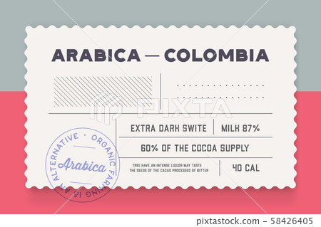 Vintage Minimal Label. Set of graphic modern vintage label 58426405