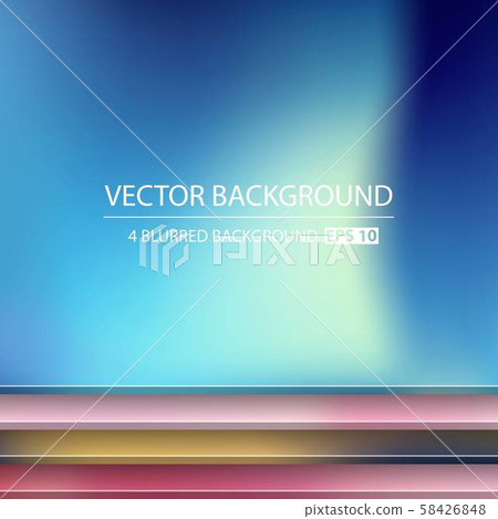Abstract Creative concept vector multicolored blurred background set. For Web and Mobile 58426848