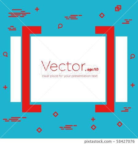 Abstract concept vector empty speech square... - Stock Illustration ...