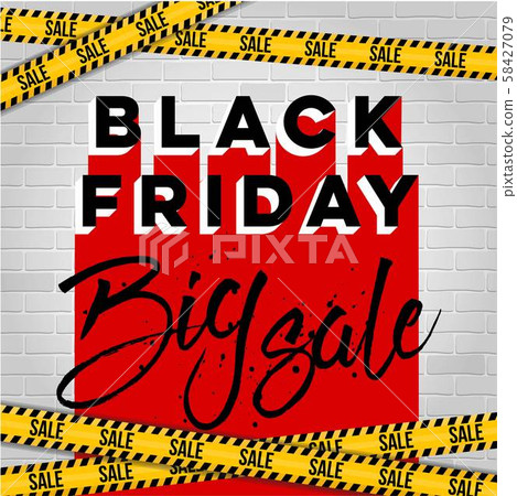 Abstract vector black friday sale layout background. For art template design, list, page, mockup 58427079