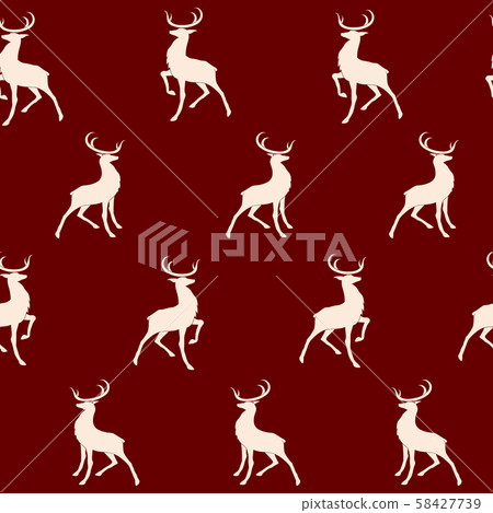 Christmas seamless design with a set of... - Stock Illustration ...