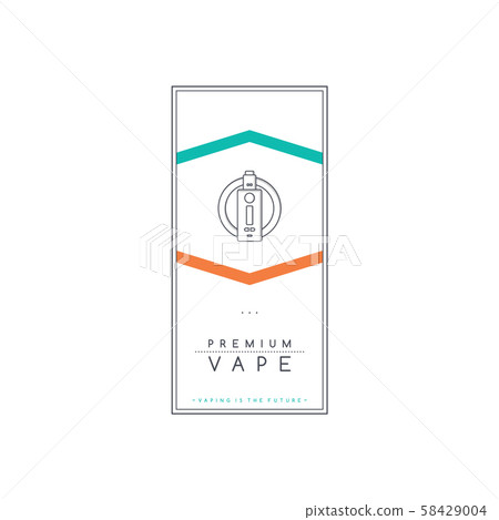 vaporizer electric cigarette smoke theme flyer 58429004