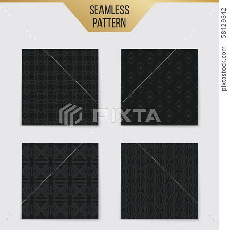 Abstract concept vector monochrome geometric pattern. Dark blue, gold minimal background. Creative Abstract concept vector monochrome geometric pattern. Dark blue, gold minimal background. Creative 58429842