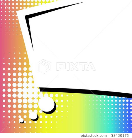 Abstract creative concept vector comic pop art style blank, layout template with clouds beams and 58430175