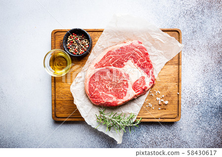 Raw fresh meat Steak Raw fresh meat Steak 58430617