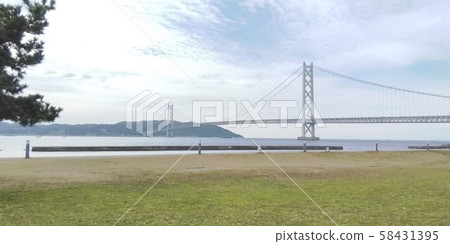 春天明石海峽大橋 春天明石海峽大橋 58431395