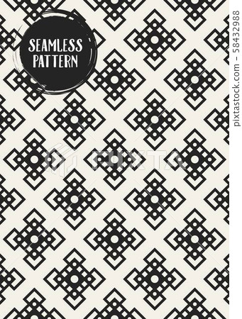 Abstract concept vector monochrome geometric pattern. Black and white minimal background. Creative Abstract concept vector monochrome geometric pattern. Black and white minimal background. Creative 58432988