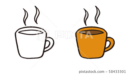 手繪咖啡杯 手繪咖啡杯 58433301