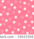 Flowers pattern on background use for wallpaper or background 58433308