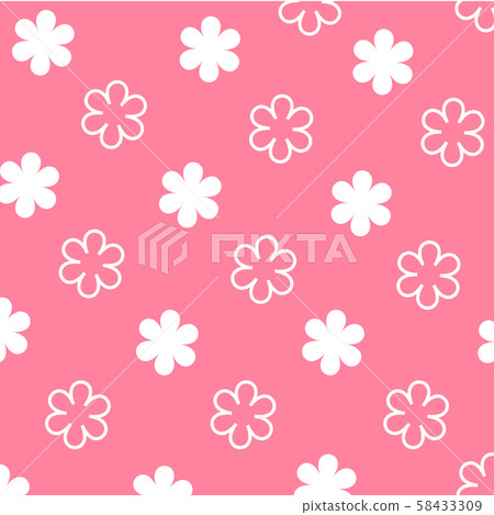 Flowers pattern on background use for wallpaper or background Flowers pattern on background use for wallpaper or background 58433309