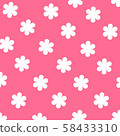 Flowers pattern on background use for wallpaper or background 58433310