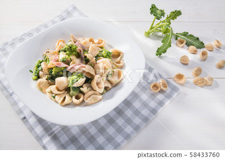 Tipical dish of Apulia region pasta Orecchiette Tipical dish of Apulia region pasta Orecchiette 58433760
