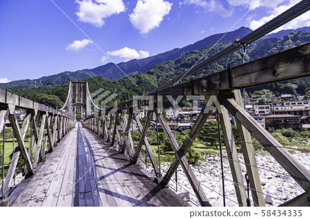 (Nagano) Nationally designated important cultural property, Momosuke Bridge 58434335
