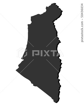 Map of Israel 3d vector Map of Israel 3d vector 58436834