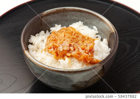 Rice with licked rice cake 58437882