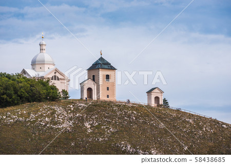 Hill with White Chapel 58438685