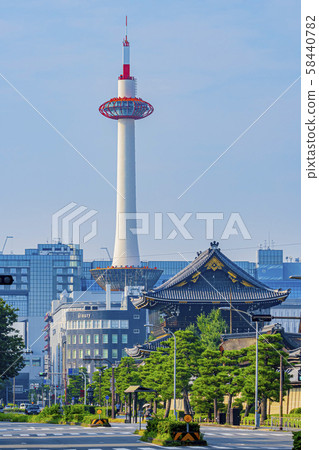Kyoto Kyoto Tower and Higashi Honganji Temple 58440782