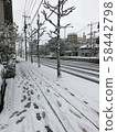 Snow scene 58442798