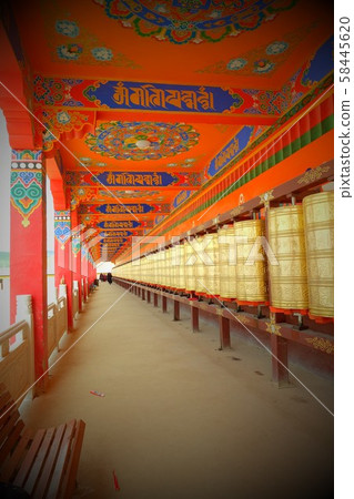 Tibetan Achengari Mani car corridor Yarchen Gar Tibetan Achengari Mani car corridor Yarchen Gar 58445620