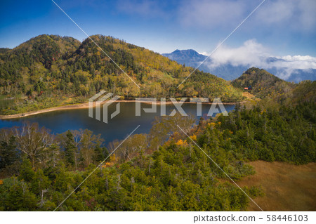 Fubuki Oike and Mt. Fubuki and Yokozen Kurayama (Otani Village, Nagano Prefecture) Fubuki Oike and Mt. Fubuki and Yokozen Kurayama (Otani Village, Nagano Prefecture) 58446103