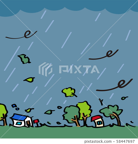 Rough weather caused by typhoon and bad weather Rough weather caused by typhoon and bad weather 58447697