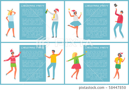 Christmas Party, Happy People Dancing, Having Fun 58447850