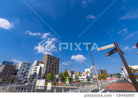 Scenery in front of Minamiryuyama Station 58448995