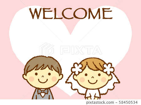 Wedding welcome board WELCOME 58450534