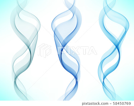 Set of blue abstract wave design element Vector eps10 Set of blue abstract wave design element Vector eps10 58450769