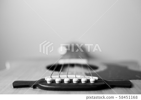 Acoustic guitar that is classic and beautiful 58451168