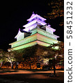 會津敦賀城堡夜燈2019 58451232