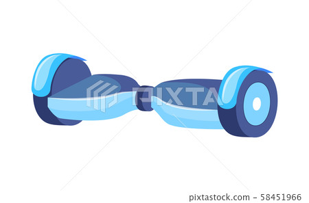 Autonomous Scooter Transport on Two Wheel Isolated 58451966