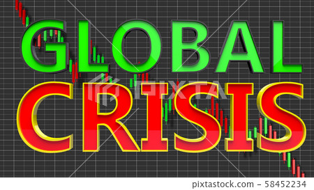 Global Crisis Recession Panic 3D Illustration Global Crisis Recession Panic 3D Illustration 58452234