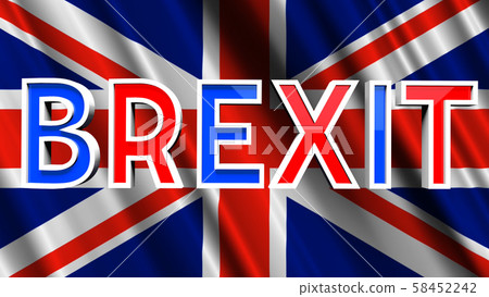 BREXIT UK exits EU 3D Illustration BREXIT UK exits EU 3D Illustration 58452242